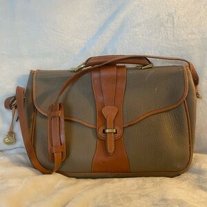 Dooney & Bourke Brown and Tan Messenger Bag